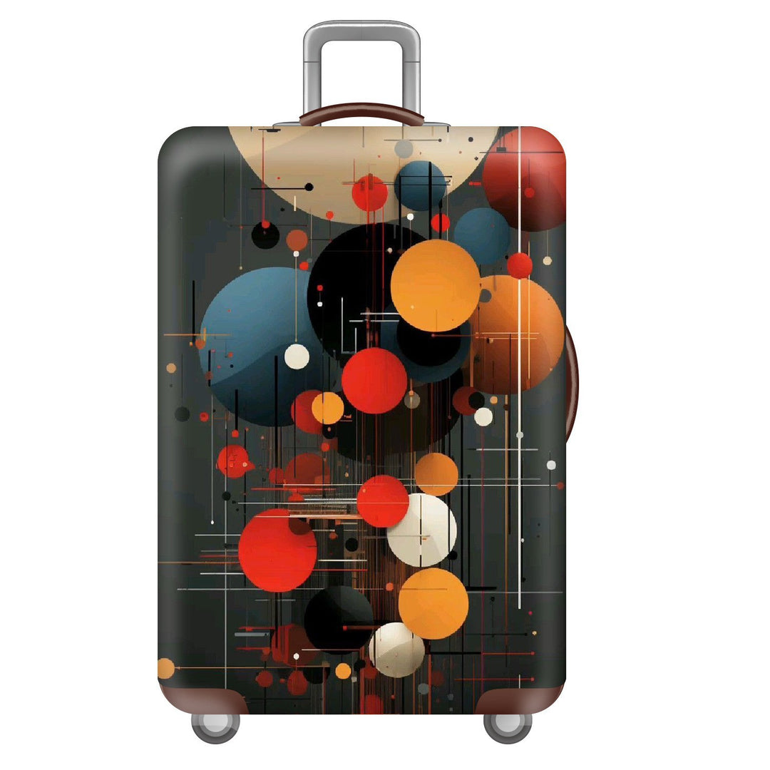 Unisex nan elastic suitcase cover with three-dimensional honeycomb pattern, shock-absorbing stretch protection cover for trolley with zipper Stornfield