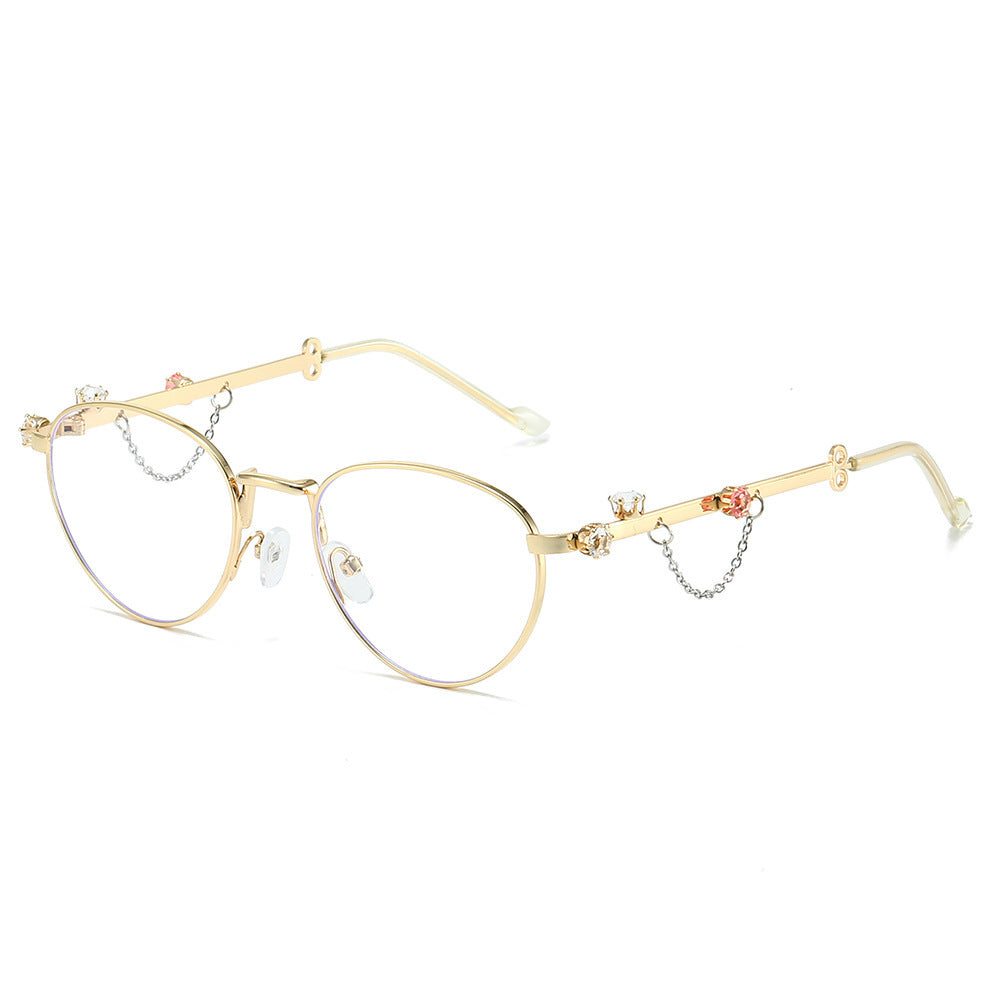 Decorative Rhinestone Cat-Eye Sunglasses Stornfield