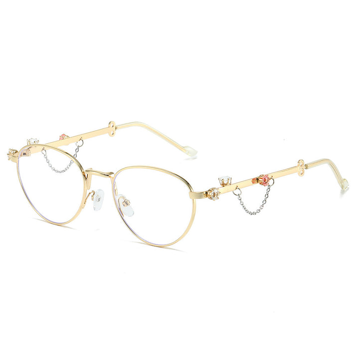 Decorative Rhinestone Cat-Eye Sunglasses Stornfield