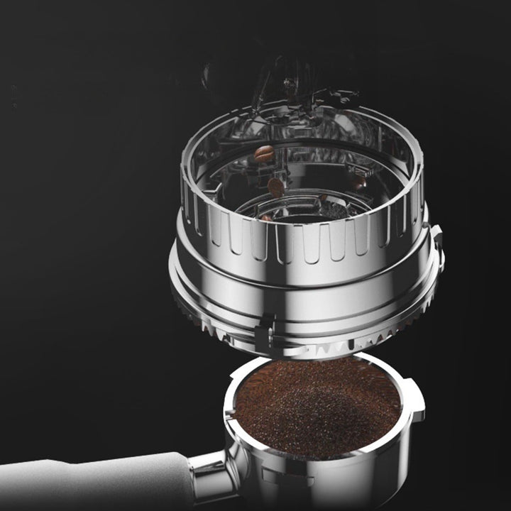 Espresso machine with integrated grinder and steam nozzles Stornfield