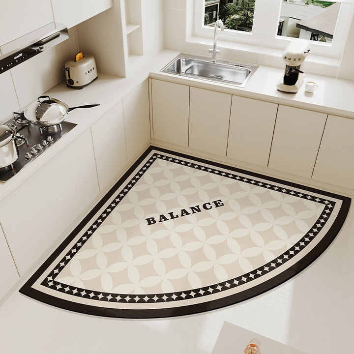 Heart-Shaped Kitchen Mat