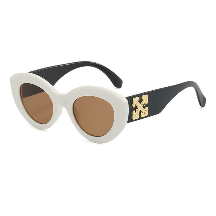 Women's Cat-Eye Sunglasses with Luxurious Accents and Sturdy Plastic Frame Stornfield