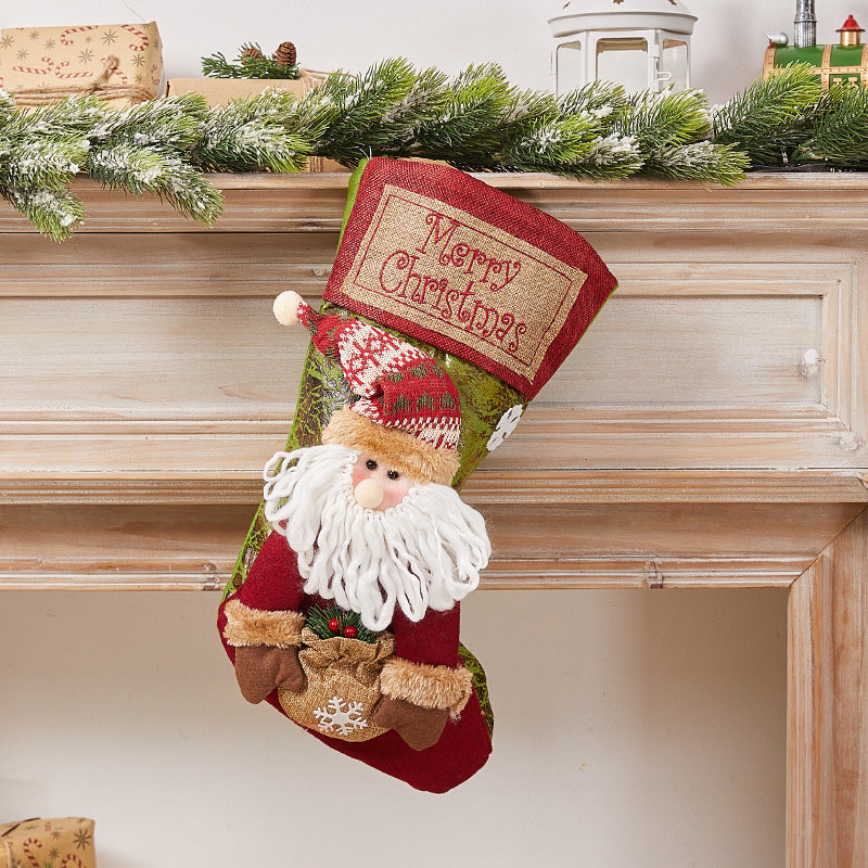 Festive Christmas stocking with nostalgic design Stornfield
