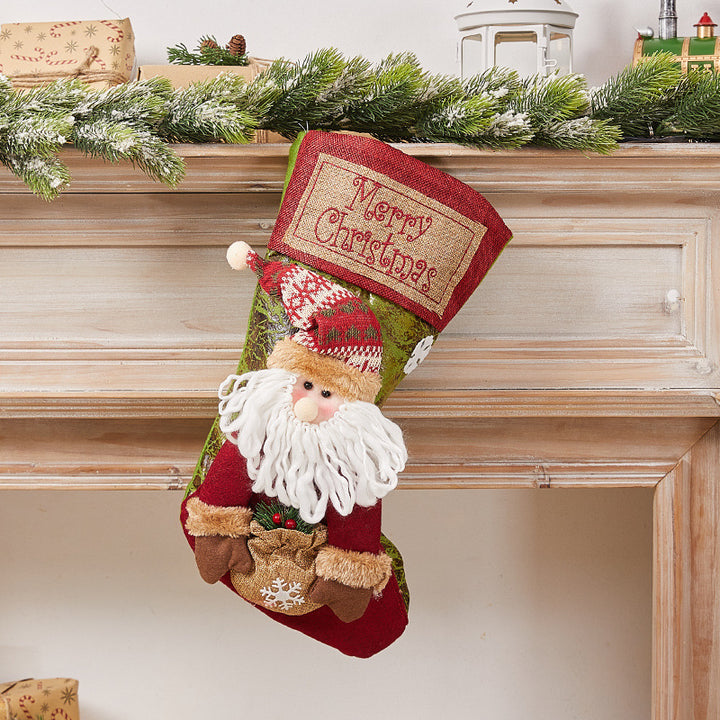 Festive Christmas stocking with nostalgic design Stornfield