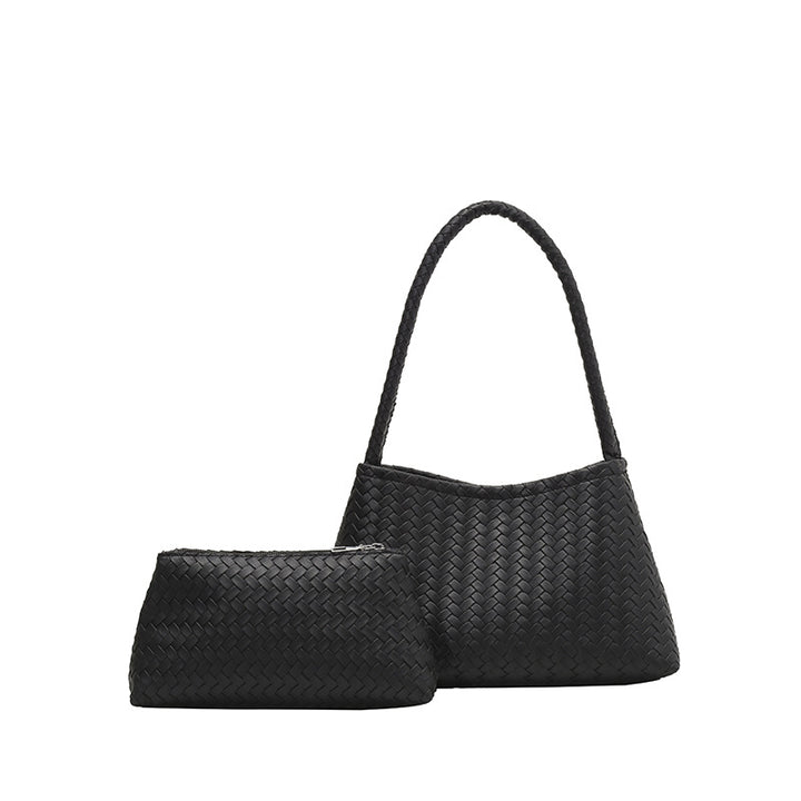Modern Woven Shoulder Bag Set