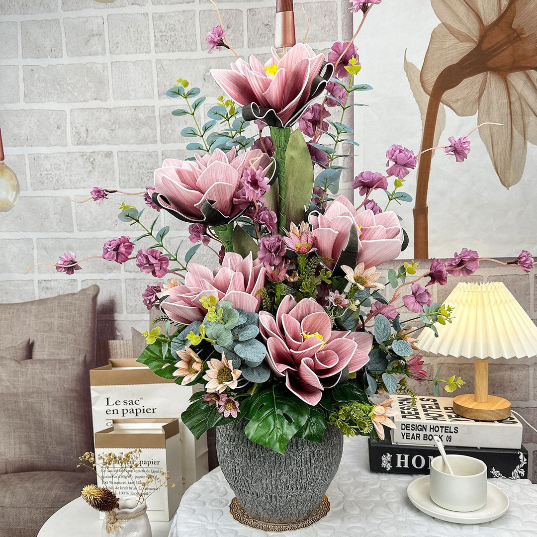 Elegant Lifelike Floral Centerpiece for Interior Decor