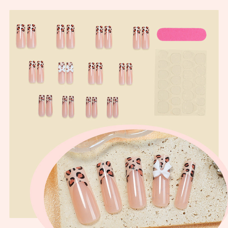 Artistic Leopard Print Press-On Nails Stornfield