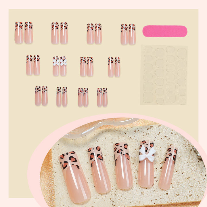 Artistic Leopard Print Press-On Nails Stornfield