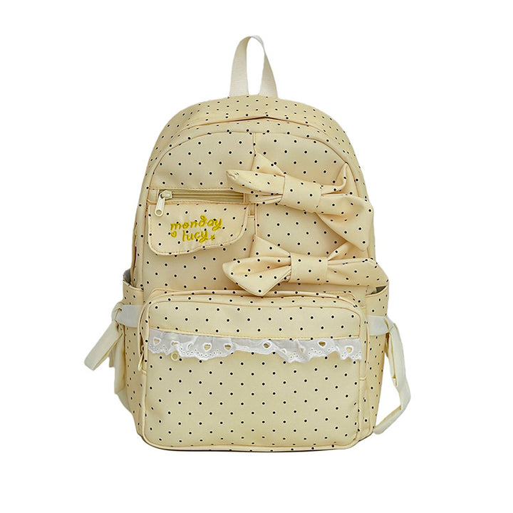 Cute Bow-Embellished School Backpack Stornfield