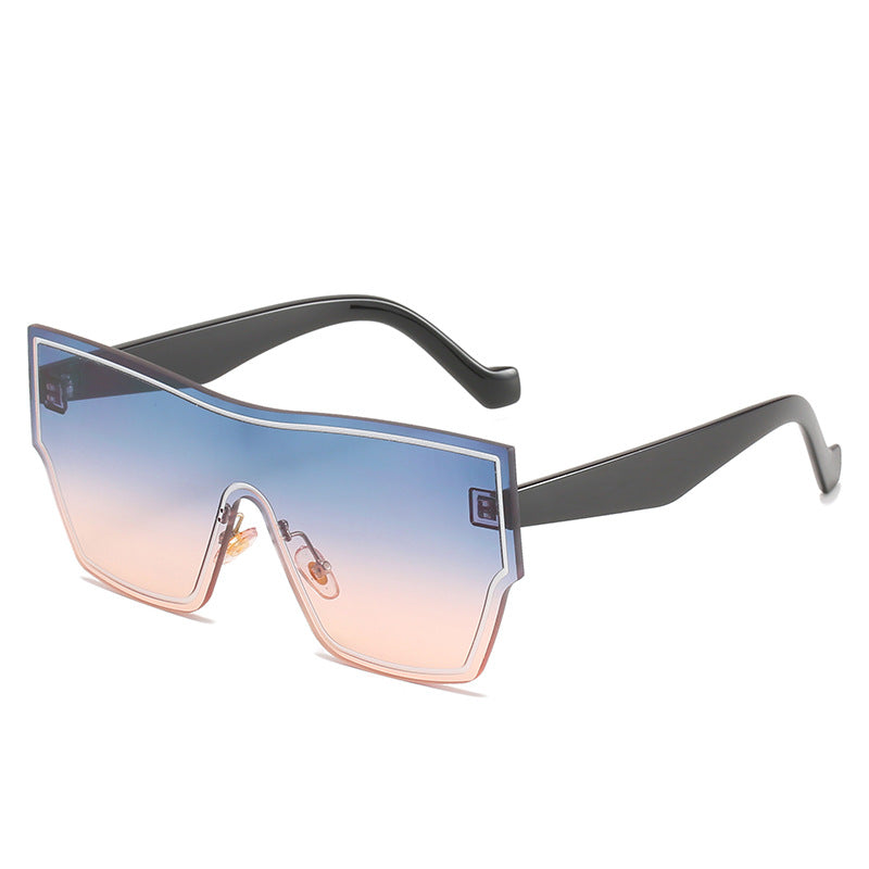 Women futuristic oversized wraparound sunglasses Stornfield