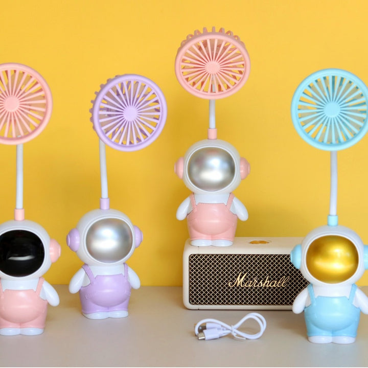 Unisex Fun Hand Fan in Astronaut Design Stornfield