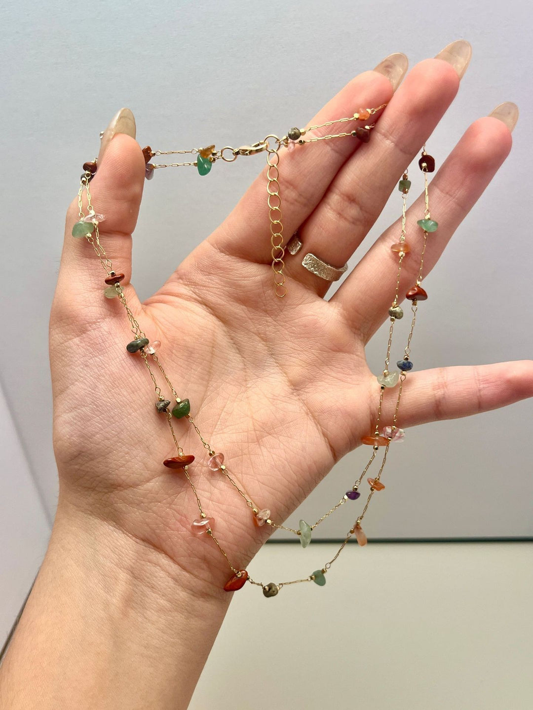 Dainty Beaded Chain Necklace Stornfield