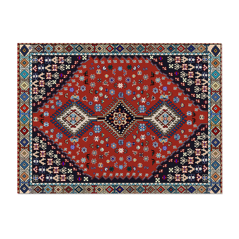 Handwoven-Inspired Oriental Medallion Area Rug