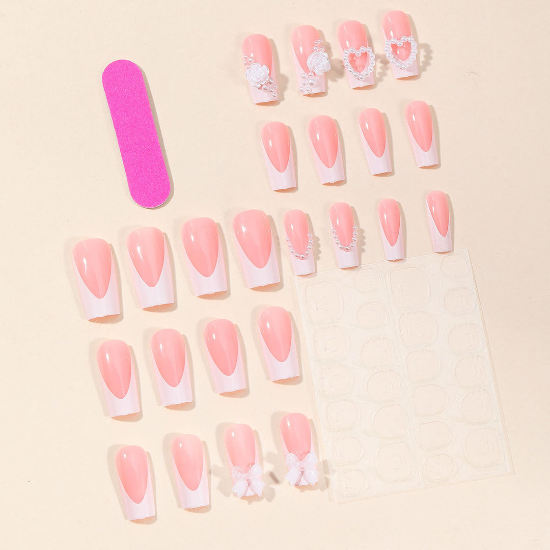 Exquisite 3D Floral and Gem-Embellished Nail Art Extensions Stornfield