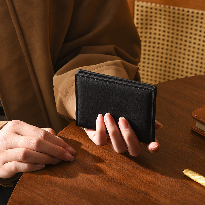 Classic Sleek Leather Card Holder