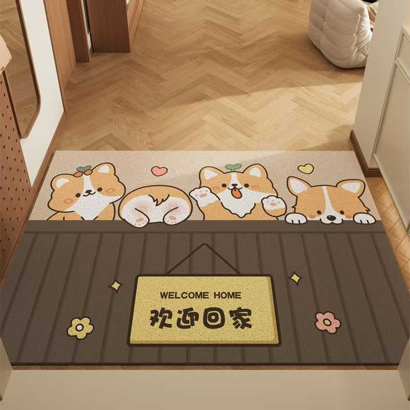 Cute Panda Design Door Mat