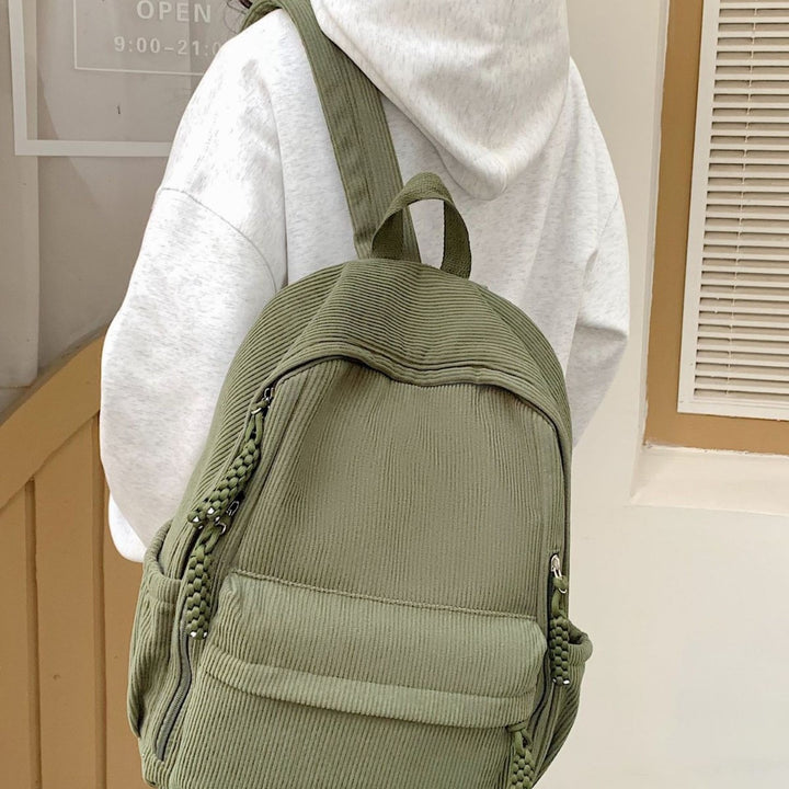 Backpack Made of Durable Ribbed Material Stornfield