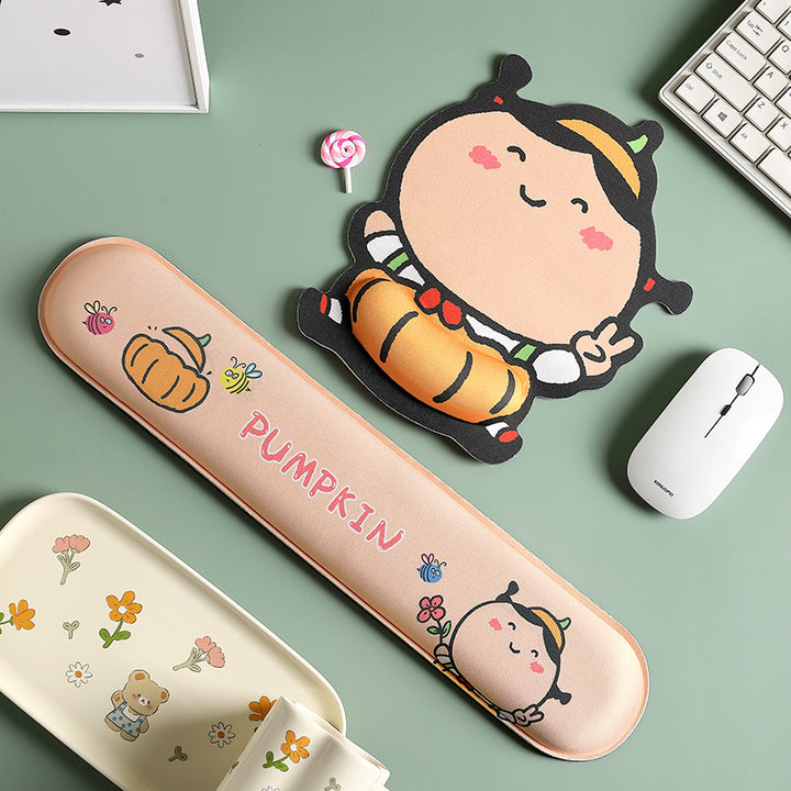 Cartoon-Themed Ergonomic Wrist Support Pad