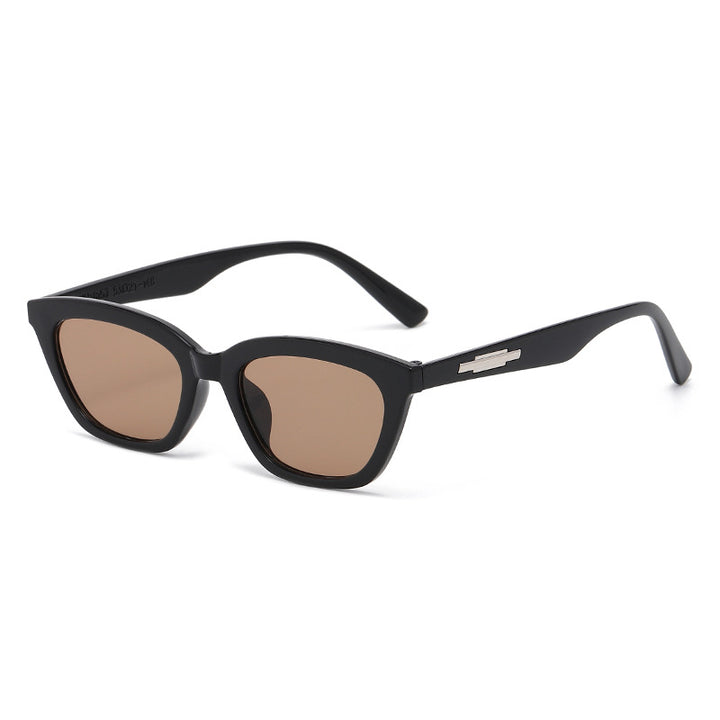 Women's fashionable Cat-Eye sunglasses with transparent frame and mirrored lenses Stornfield