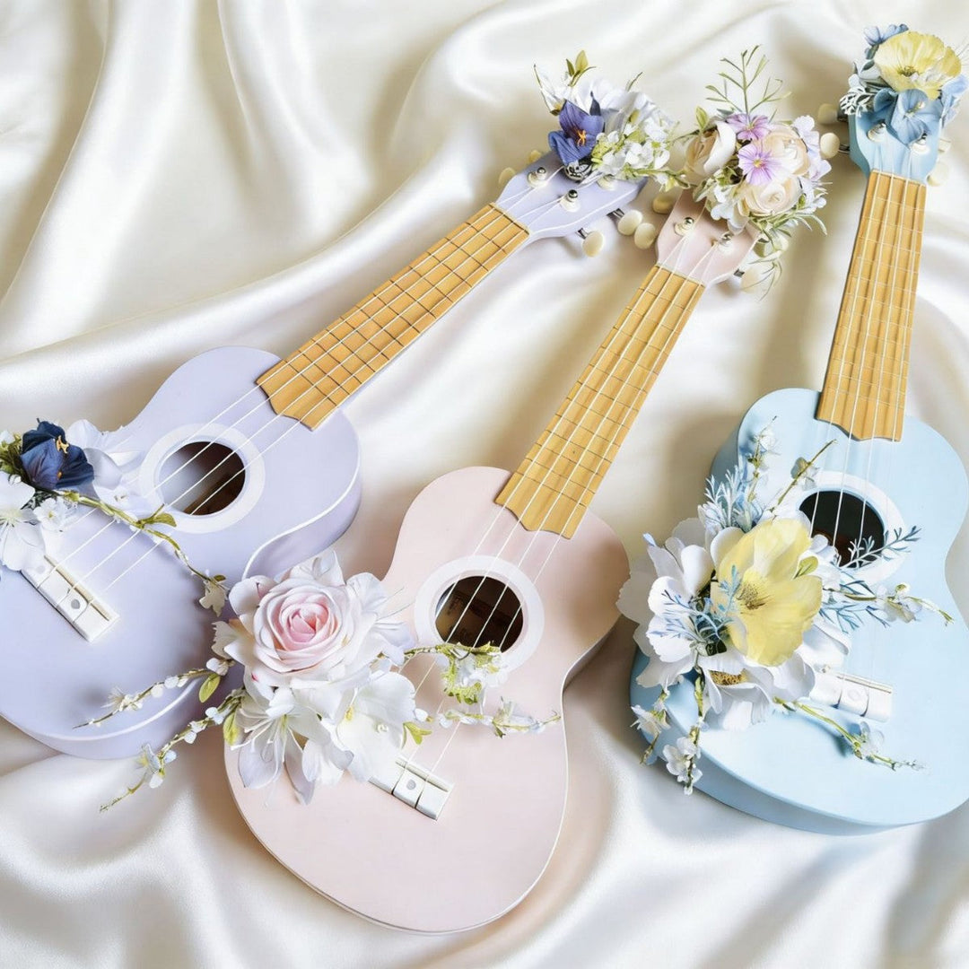 Floral-Themed Decorative Ukulele Stornfield