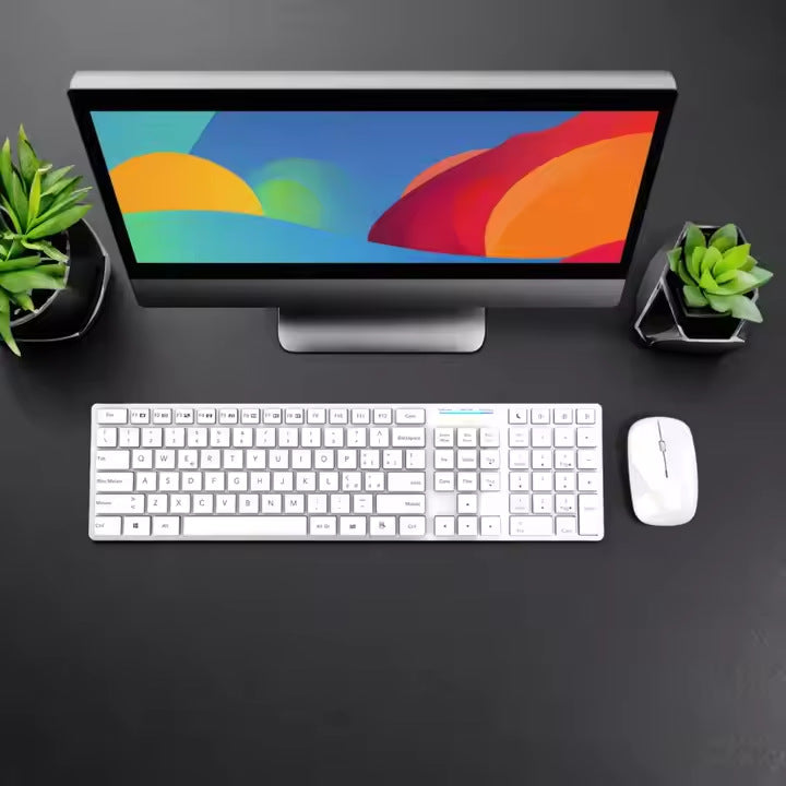 Elegant Wireless Keyboard and Mouse Set with Precision Control Stornfield