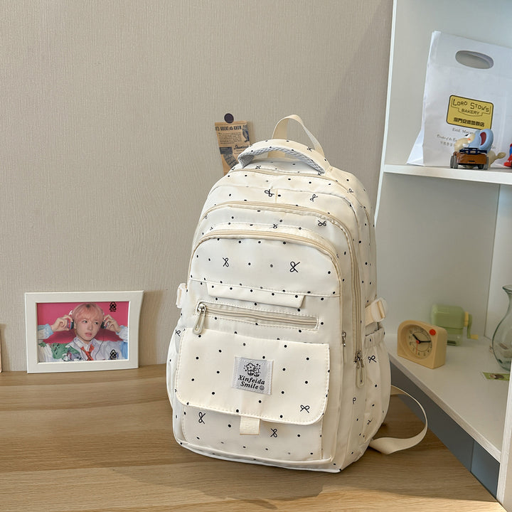 Multi-Pocket Patterned Backpack Stornfield