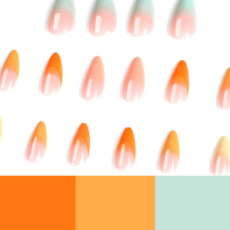 Artificial Nail Tips with Gradient Stornfield