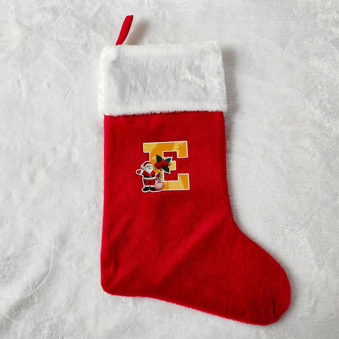 Festive Christmas stocking with customizable design