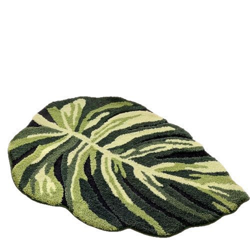Monstera Leaf Shaped Area Rug Stornfield
