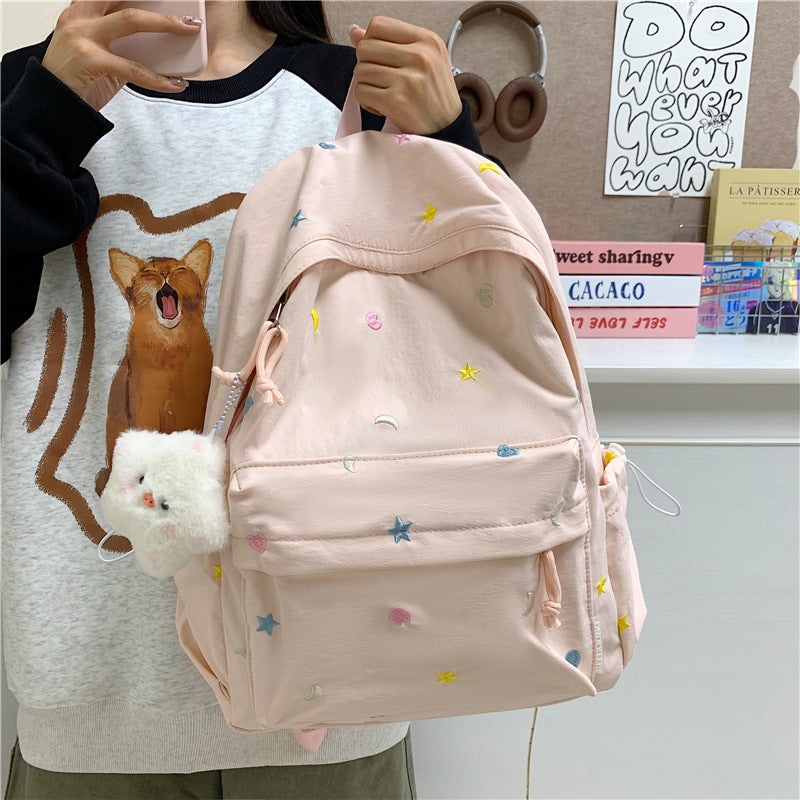 Stylish Fun-Embellished Casual Backpack Stornfield