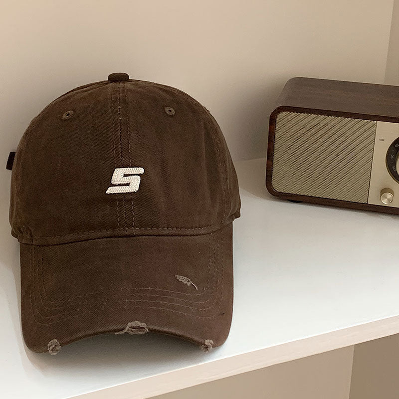 Men's Distressed Cotton Adjustable Baseball Cap Stornfield