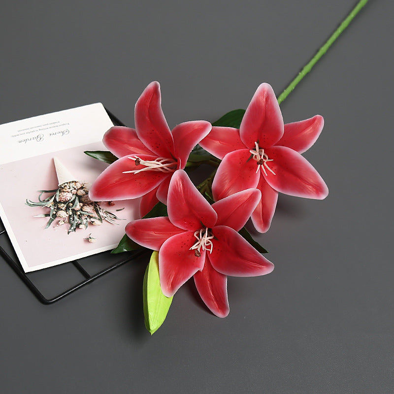 Lifelike Artificial Lily Bouquet