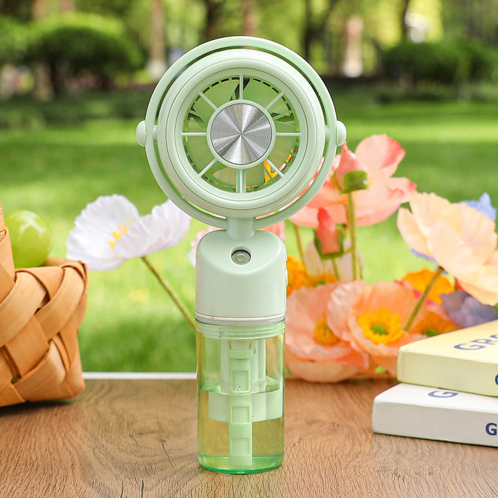 Ladies portable mini fan with integrated misting function Stornfield