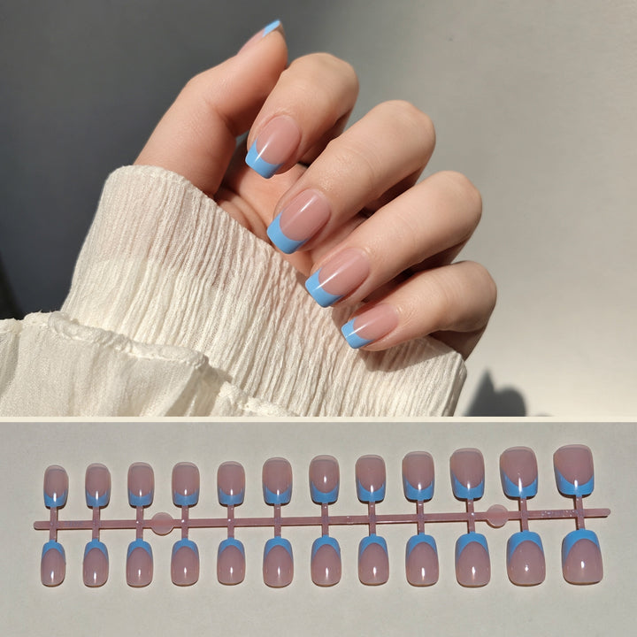 Chic French Tip Press-On Nail Art Set Stornfield