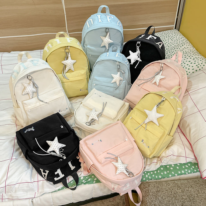 Stylish Casual Backpack with Star Charm Stornfield