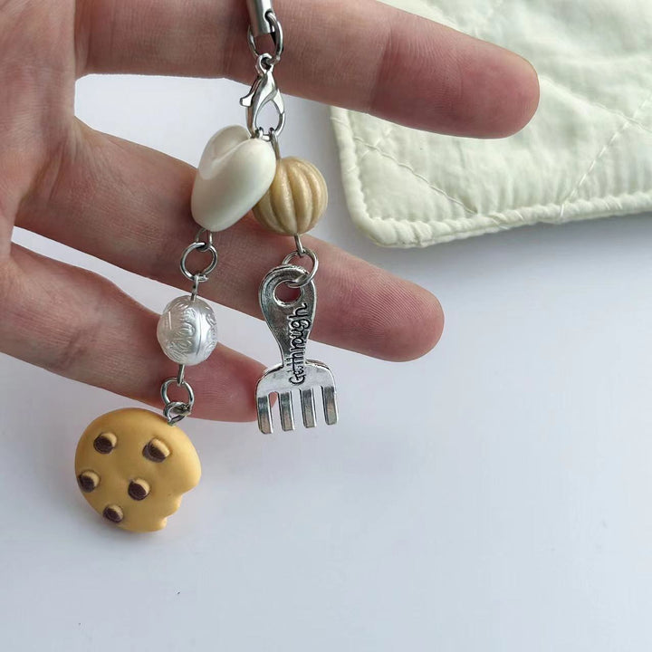 Whimsical Food-Themed Charm Keychain Stornfield