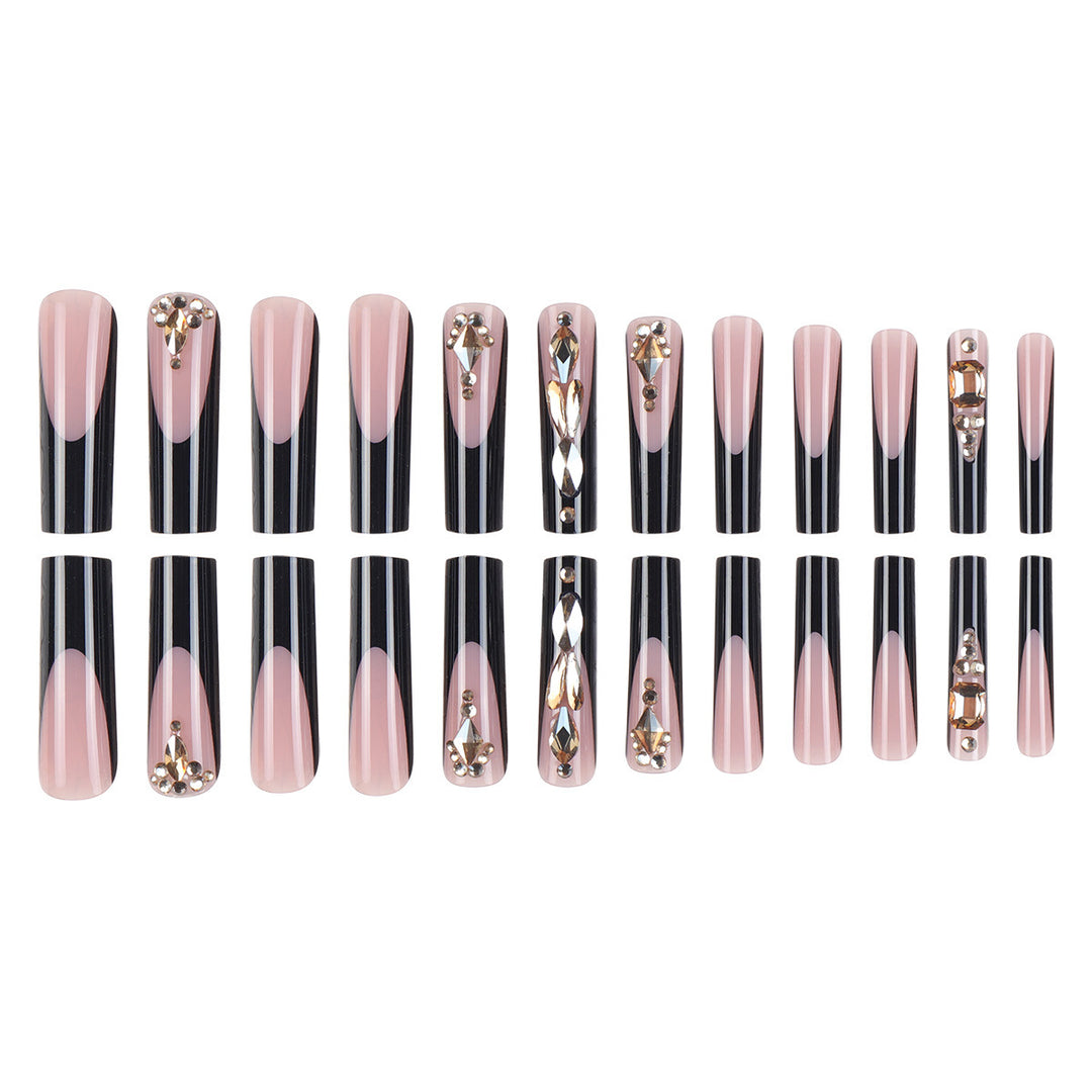 Luxury Rhinestone-Embellished Stiletto Press-On Nails Stornfield