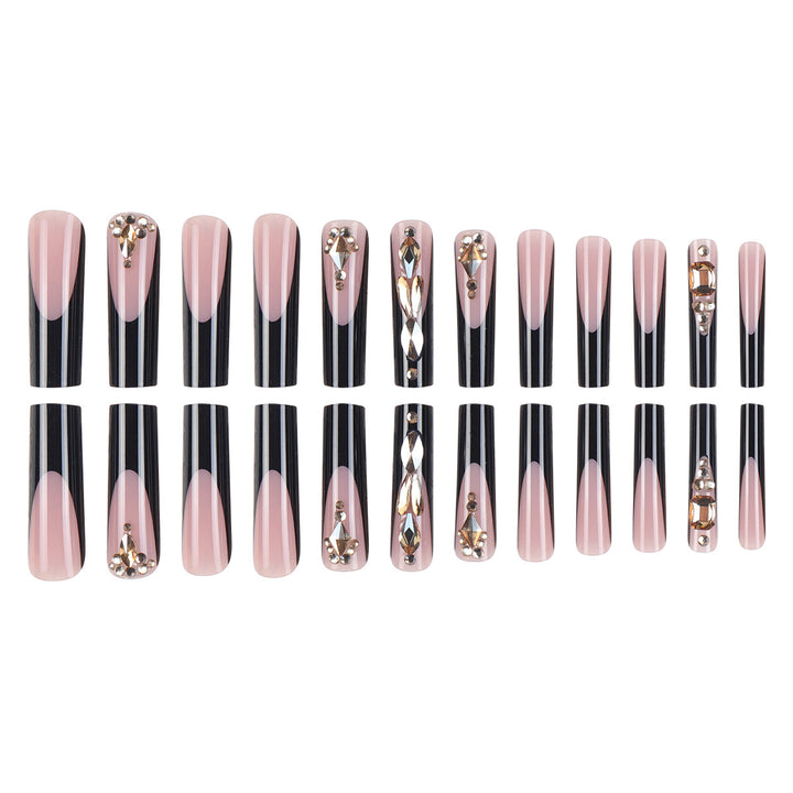 Luxury Rhinestone-Embellished Stiletto Press-On Nails Stornfield