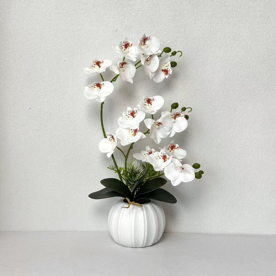 Elegant Artificial Orchid Blossom Arrangement
