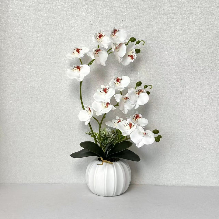Elegant Artificial Orchid Blossom Arrangement