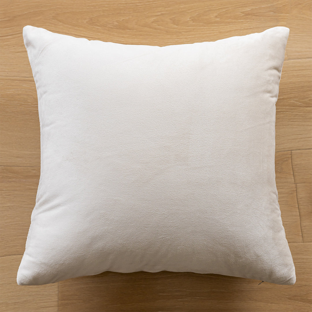 Floral Decorative Pillow with Textured Fabric