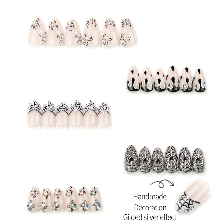 Gothic Spider Nail Art Set