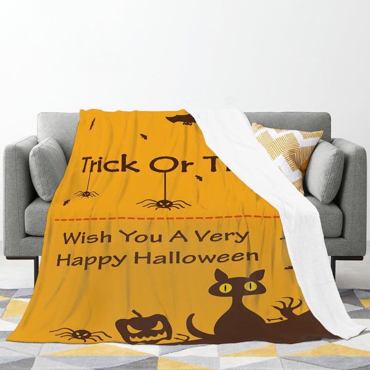 Halloween Themed Fleece Blanket Stornfield