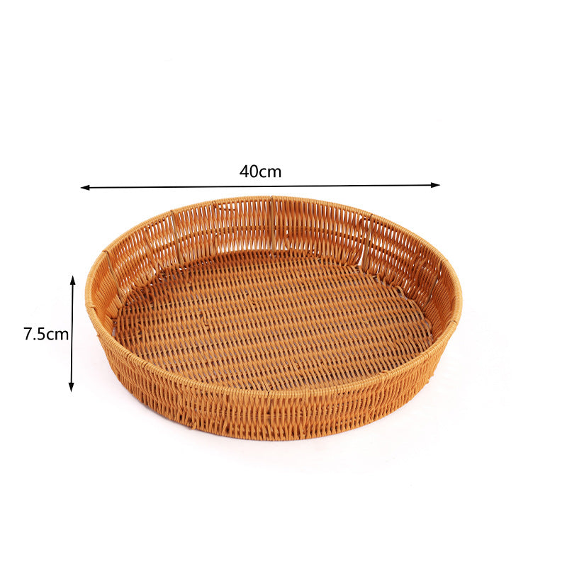Handwoven Decorative Serving Tray Stornfield