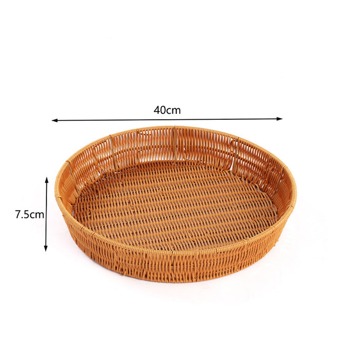 Handwoven Decorative Serving Tray Stornfield