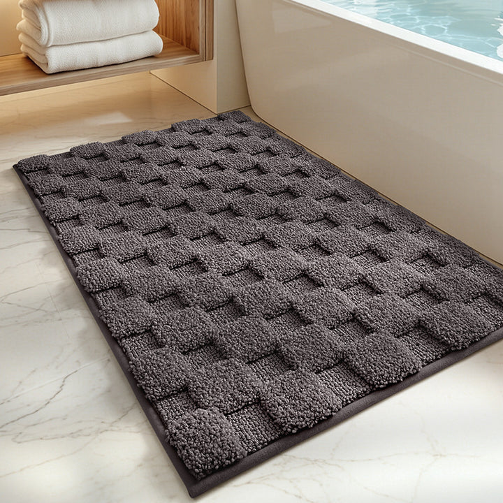 Plush Textured Bath Mat