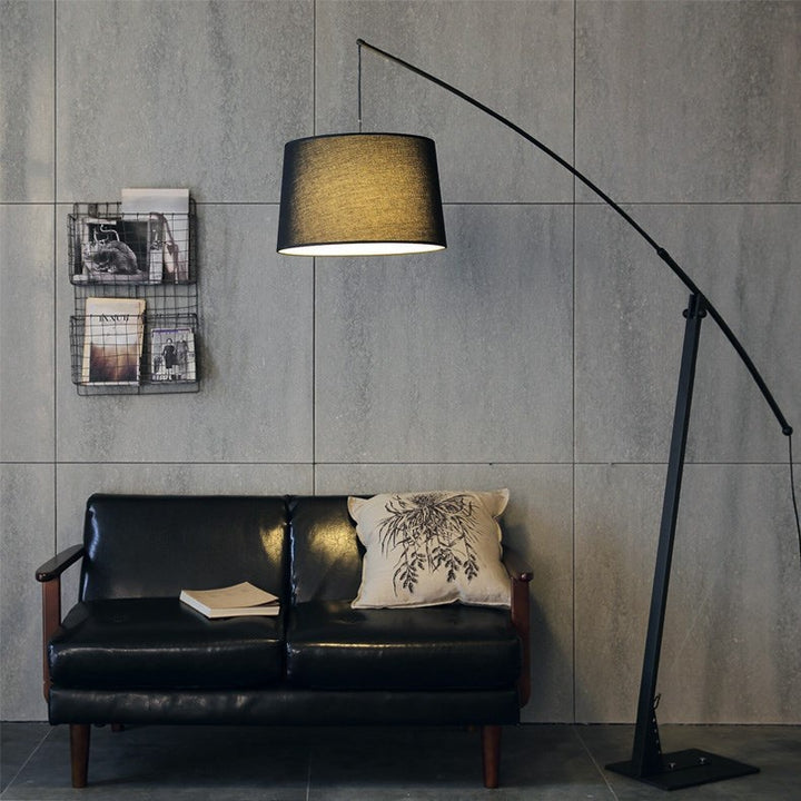 Arc Floor Lamp with Adjustable Shade