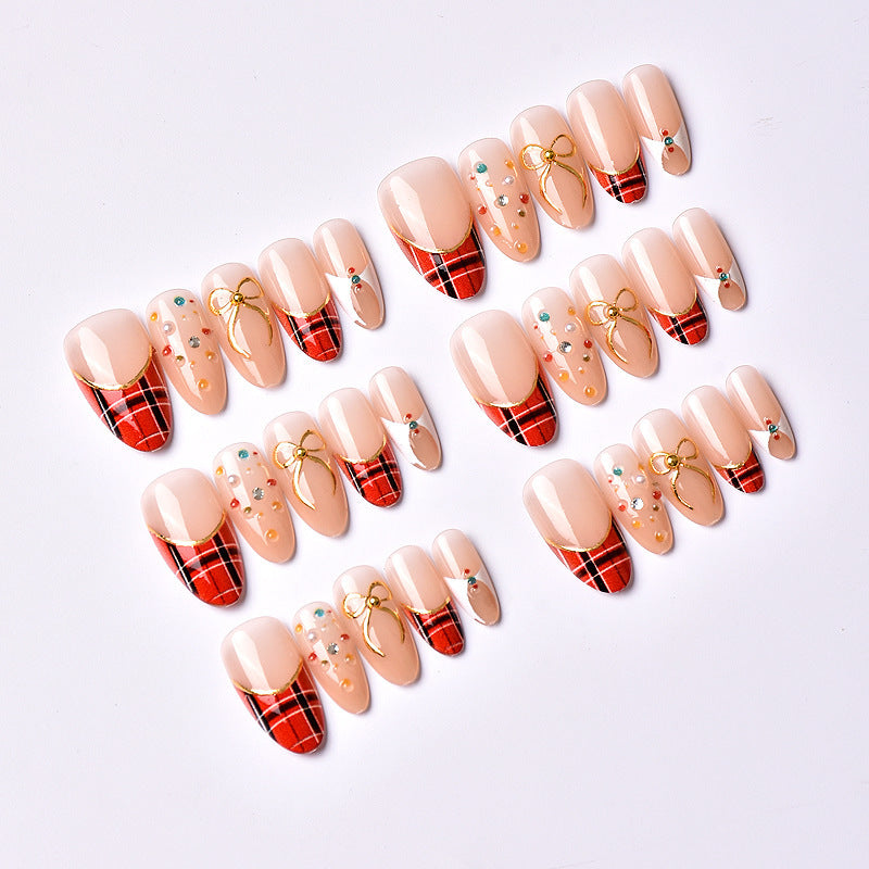 Exclusive artificial nails with festive design Stornfield