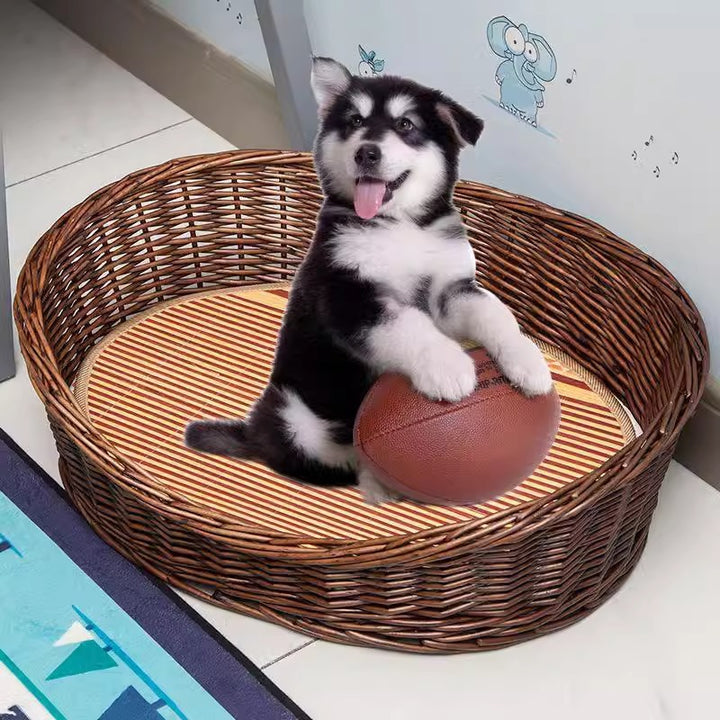 Women's basket for pets with comfortable sleeping area Stornfield