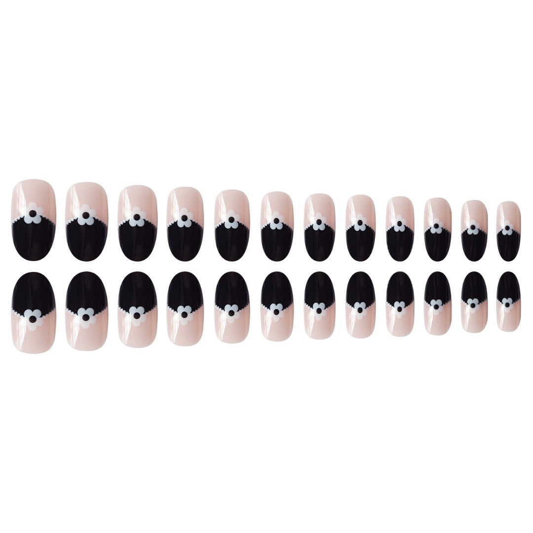 Artistic Floral Tip Press-On Nails Stornfield